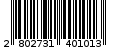 Γραμμωτός κωδικός 2802731401013