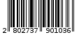 Γραμμωτός κωδικός 2802737901036