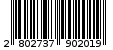 Γραμμωτός κωδικός 2802737902019
