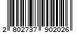 Γραμμωτός κωδικός 2802737902026