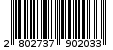 Γραμμωτός κωδικός 2802737902033
