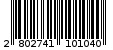 Γραμμωτός κωδικός 2802741101040