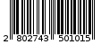 Γραμμωτός κωδικός 2802743501015