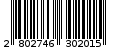 Γραμμωτός κωδικός 2802746302015