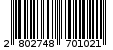 Γραμμωτός κωδικός 2802748701021
