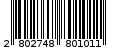 Γραμμωτός κωδικός 2802748801011