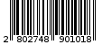 Γραμμωτός κωδικός 2802748901018