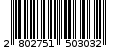Γραμμωτός κωδικός 2802751503032