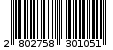 Γραμμωτός κωδικός 2802758301051