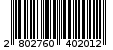 Γραμμωτός κωδικός 2802760402012