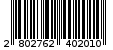 Γραμμωτός κωδικός 2802762402010
