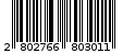 Γραμμωτός κωδικός 2802766803011