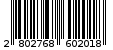 Γραμμωτός κωδικός 2802768602018