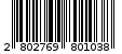 Γραμμωτός κωδικός 2802769801038