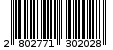 Γραμμωτός κωδικός 2802771302028