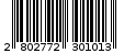 Γραμμωτός κωδικός 2802772301013
