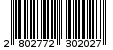 Γραμμωτός κωδικός 2802772302027