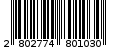 Γραμμωτός κωδικός 2802774801030