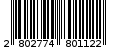Γραμμωτός κωδικός 2802774801122