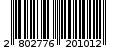Γραμμωτός κωδικός 2802776201012