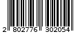 Γραμμωτός κωδικός 2802776302054
