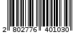 Γραμμωτός κωδικός 2802776401030