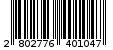 Γραμμωτός κωδικός 2802776401047