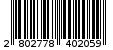 Γραμμωτός κωδικός 2802778402059