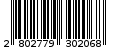 Γραμμωτός κωδικός 2802779302068