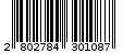 Γραμμωτός κωδικός 2802784301087
