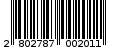 Γραμμωτός κωδικός 2802787002011
