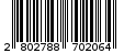 Γραμμωτός κωδικός 2802788702064