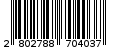Γραμμωτός κωδικός 2802788704037