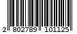 Γραμμωτός κωδικός 2802789101125