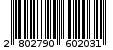Γραμμωτός κωδικός 2802790602031