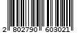 Γραμμωτός κωδικός 2802790603021