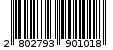 Γραμμωτός κωδικός 2802793901018