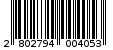 Γραμμωτός κωδικός 2802794004053
