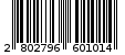 Γραμμωτός κωδικός 2802796601014