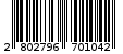 Γραμμωτός κωδικός 2802796701042