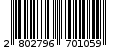 Γραμμωτός κωδικός 2802796701059