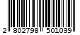 Γραμμωτός κωδικός 2802798501039