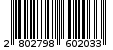 Γραμμωτός κωδικός 2802798602033