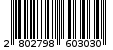 Γραμμωτός κωδικός 2802798603030