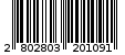 Γραμμωτός κωδικός 2802803201091