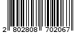 Γραμμωτός κωδικός 2802808702067