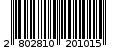Γραμμωτός κωδικός 2802810201015
