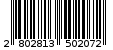 Γραμμωτός κωδικός 2802813502072