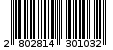 Γραμμωτός κωδικός 2802814301032