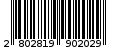 Γραμμωτός κωδικός 2802819902029